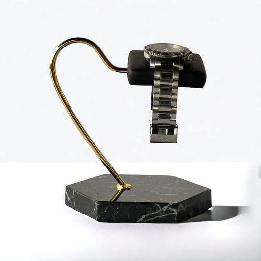 Single Watch Stand Black & Gold