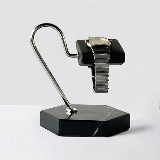 Single Watch Stand Mini Black & Silver