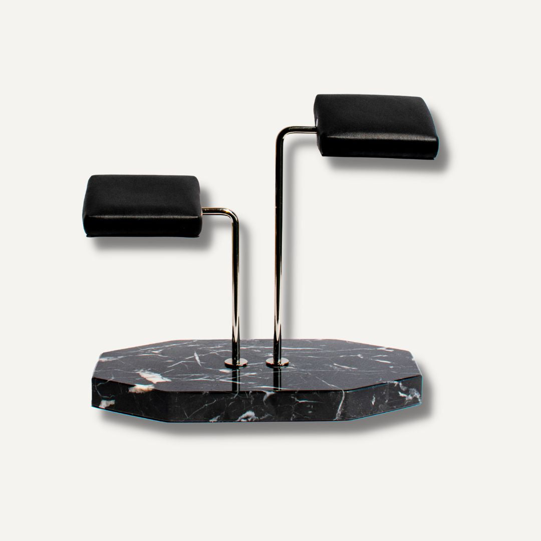 Double Watch Stand Black & Silver